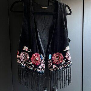 Embroidered vest